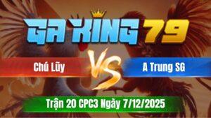 Trận 20 CPC3 Ngày 7/12/2025 - Điều ngã lưng đá xe đạp chổng ngược về bờ