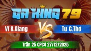Trận 25 CPC5 Ngày 27/12/2025 - Xanh bông gặp xanh que đá bán xe không kịp chỉ 1 tay nước
