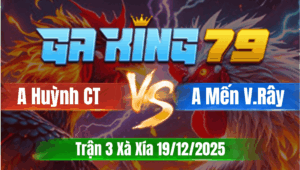 Trận 3 Xà Xía 19/12/2025 - Anh Huỳnh Cần Thơ Vs Anh Mến V.Rây