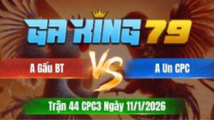 Trận 44 CPC3 Ngày 11/01/2026 - Đỏ đá đúng 1 chân xanh cúp điện tại bồ