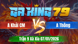 Trận 9 Xà Xía 07/01/2026 - Anh Khải Cà Mau Vs Anh Thông