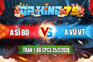 Trận 1 CPC3 Ngày 25/2/2026 – A SĨ B Dương vs A VŨ V.Tàu