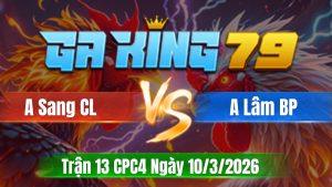 Trận 13 CPC4 Ngày 10/3/2026 - Bướm tránh né kẹp lại chân quyết định lên bản