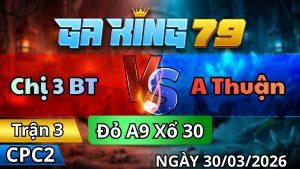 Trận 3 CPC2 Ngày 30/3/2026 - Gà vàng tránh né trả chân xám banh liền