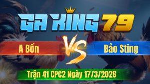 Trận 41 CPC2 Ngày 17/3/2026 - Úa mai độ vô cặp chân que hư hình