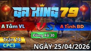 Trận 14 CPC3 Ngày 25/04/2026 - Xanh Canh Bối Mấy Chân Đỏ Lọt Ngay Điểm 10