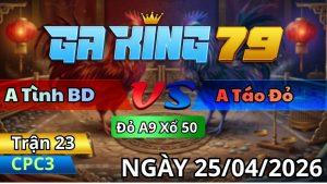Trận 23 CPC3 Ngày 25/04/2026 - Xanh Ra Lùa Bát 1 Đỏ Bích Cửa Ra Về