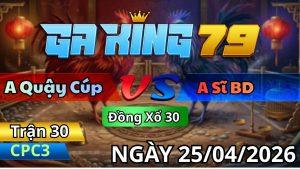 Trận 30 CPC3 Ngày 25/04/2026 - Chuối May Độ Có Chân Tiền Phút 95 Xám Té Xe