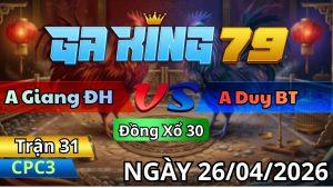 Trận 31 CPC3 Ngày 26/04/2026 - Cú Canh Chặn Bắt Bướm Chân 1 Gãy Dò