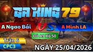Trận 6 CPC3 Ngày 25/04/2026 - Gà Điều Sì Chìm Tới Hên Có Chân Câu Tang Hòa