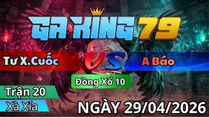 Trận 19 Xà Xía Ngày 29/04/2026 - Điều đá chân đau úa vô ẩu dính cây ông địa hư