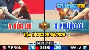 Trận 11 CPC3 20/04/2026 - Xanh Lựa Thế Cho Đỏ 1 Chân Nằm Sân Đau Đớn
