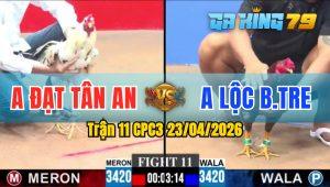Trận 11 CPC3 23/04/2026 - Anh Lộc Bến Tre Hạ Đối Thủ Trong 3 Chân Cựa