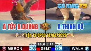 Trận 13 CPC3 14/04/2026 - Gà Anh Thịnh Bò Có Chân Cựa Hiểm Phút Cuối