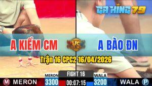 Trận 16 CPC2 16/04/2026 - Gà Anh Kiểm Cà Mau Khiến Đối Thủ Bỏ Chạy