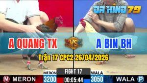 Trận 17 CPC2 26/04/2026 - Đỏ Quá Lực Đá Xanh Hư Hình Hết Đứng