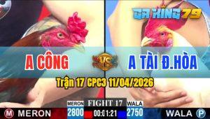 Trận 17 CPC3 11/04/2026 - Gà Úa Anh Tài Đức Hoà Đá Gãy Chân Đối Thủ