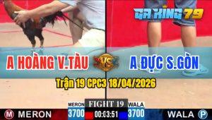 Trận 19 CPC3 18/04/2026 - Gà Anh Hoàng VT Đá Đối Thủ Xỉu Tại Chỗ