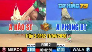 Trận 2 CPC2 11/04/2026 - Gà Bướm Anh Hào ST Có Chân Cựa Chí Mạng