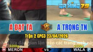 Trận 2 CPC3 23/04/2026 - Gà Anh Đạt TA Tải Cựa Quá Tốt