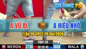 Trận 20 CPC2 28/04/2026 - Xanh Nạp Quá Tịch Đỏ Ngã Biệt Chỉ 1 Tay Nước