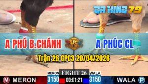 Trận 26 CPC3 20/04/2026 - Đỏ Đâm Cựa Ngay Đầu Xanh Không Kịp Trăn Trối