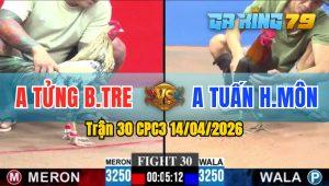 Trận 30 CPC3 14/04/2026 - Gà Anh Tuấn HM Đá Đối Thủ Chết Tại Chỗ
