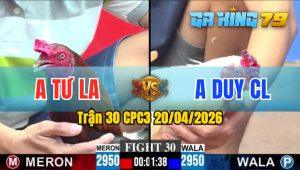 Trận 30 CPC3 20/04/2026 - Xanh Siết Đỏ Bị Đỏ Phản Dí Ngược Quay Xe Chạy Về Nhà