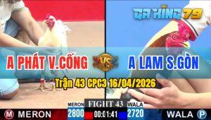 Trận 43 CPC3 16/04/2026 - Gà Điều Anh Lam SG Hạ Đối Thủ Nhanh Gọn