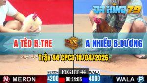 Trận 44 CPC3 18/04/2026 - Gà Anh Tèo Bến Tre Đâm Như Máy Khâu