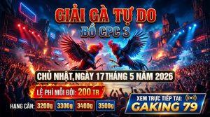 GIẢI ĐÁ GÀ CPC3 CHỦ NHẬT NGÀY 17/5/2026